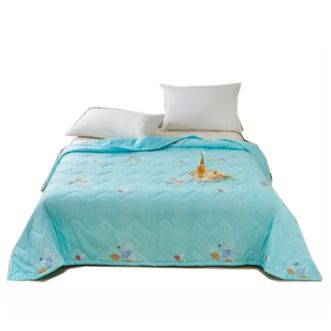 洁丽雅/Grace  沁蓝彩叶被 磨毛棉 JLY-2601 150x200cm
