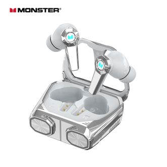 魔声  （Monster） XKT32  蓝牙耳机入耳无线跑步运动音乐HIFI高音质高清通话人体工学随身便携适用于华为OPPO 星空银【立体音效丨超强续航】