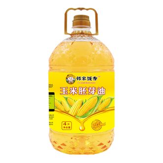 邻家饭香  非转基因物理压榨一级玉米胚芽油 4L/桶 LJFX129 物理压榨家用桶装食用油