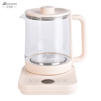 艾贝丽  1.5L养生壶电水壶烧水壶触控煮茶壶 家用电器花茶果茶壶煮茶器电开水壶电热水壶ABL-YSH012米白色