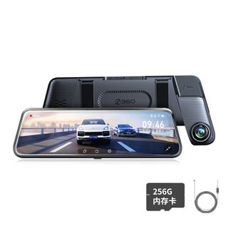 360  行车记录仪M320 2K+高清前后双录后视镜+停车监控线+256G卡套餐
