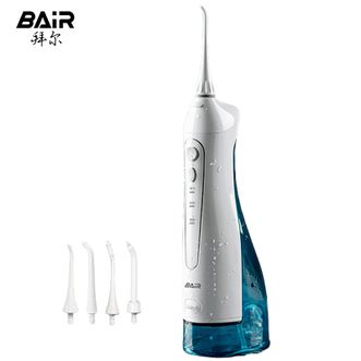 拜尔（BAIR）  冲牙器家用正畸洗牙器高频脉冲水牙线 便携式洗牙器口腔清洁冲洗器牙齿结石清洁洁牙器牙齿护理美牙仪M3PLUS白色