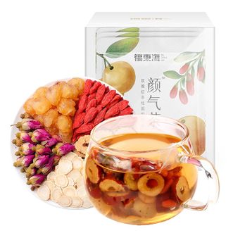 福东海  颜气茶玫瑰红枣桂圆枸杞 15g*7袋 养生花茶