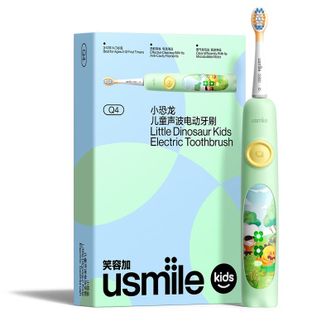 笑容加 (usmile)  儿童电动牙刷2-3-6-12岁小宝宝声波全自动小恐龙刷Q4小恐龙绿色