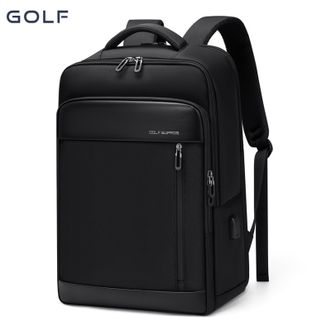 高尔夫/Golf  双肩包男士多隔层背包男17.3英寸电脑学生书包商务旅行背包D233793