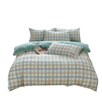 皮尔卡丹（pierre cardin）   冰豆丝四件套被套床单枕套 冰豆丝 200*230cm四件套 JLJPCAZ-020 摩卡格