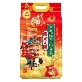 柴火大院  财火大院大米5kg 长粒香米 5kg*1袋颗粒饱满 香味浓郁