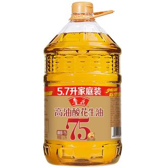 鲁花高油酸花生油5.7L食用油5S压榨油酸含量大于75% 鲁花高油酸花生油5.7L食用油5S压榨油酸含量大于75%