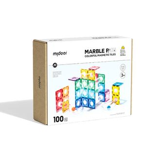 弥鹿  mideer彩窗磁力片-管道滚珠100PCS+收纳袋