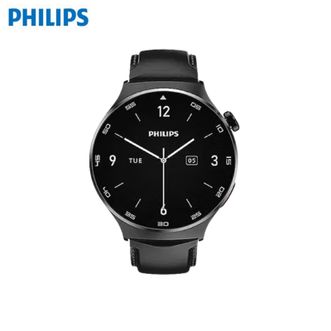 飞利浦（PHILIPS）  智能录音手表R10 【黑色真皮表带】小巧便携AI会议录音语音转文字转写转译32G