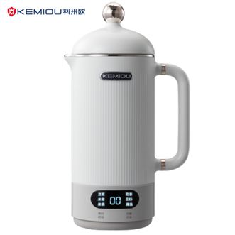 科米欧/KEMIOU  350ml破壁豆浆机 自动清洗家用多功能免过滤预约料理机果蔬汁榨汁机果汁机早餐机米糊辅食机养生壶搅拌机破壁机KM-DPB061白色