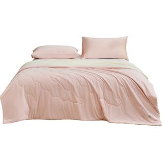 恒源祥  抗菌可机洗夏季空调被凉感值0.28夏凉被 粉玉200cm*230cm HYX667BZ