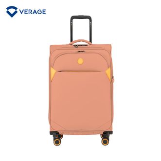 VERAGE  超轻行李箱牛津帆布登机拉杆箱万向轮男女大容量加厚商务旅行箱子 GM20077W/24英寸蜜桃粉