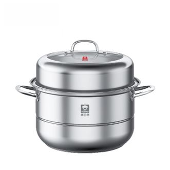 康巴赫  好滋味不锈钢复底蒸锅-30cm