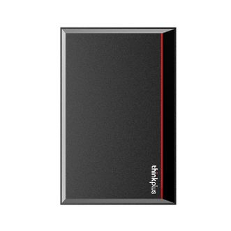 ThinkPlus  1TB移动硬盘 USB3.0 黑色 高速传输纤薄小巧 防震抗摔 多系统兼容 UD100