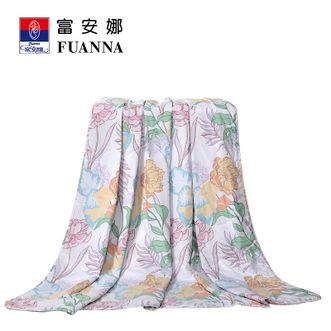 富安娜 轻灵花舞七孔抗菌印花夏被 203*229cm 富安娜 轻灵花舞七孔抗菌印花夏被 203*229cm