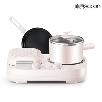 帅康/Sacon  多功能早餐机 煎锅煮锅一体机 多用电锅 早餐锅具 ZCXT-17AL