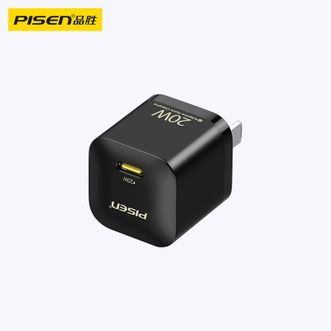 品胜（PISEN) PD20W迷你充电器插头 标准版黑色 通用iPhone14plus/13ProMax/12/iPadPro华为小米手机平板插头