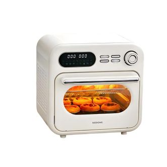 摩 动/modong  空气炸锅家用烤箱一体机透明可视化多功能大容量双层烤电烤炉 白色 16L -MD-KKZ18D