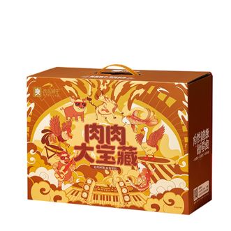 良品铺子   鸡胸肉零食大礼包红薯干原切安格斯牛肉风干牛肉岩纹猪肉脯 肉肉大宝藏1508g