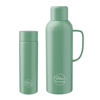 贝洛可  缤纷世纪杯壶两件套 316内胆焖茶壶+保温杯茶水分离大容量280ml+820ml BK131