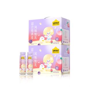 认养一头牛ADOPT A COW  白桃燕麦味酸奶230g*10盒*2箱