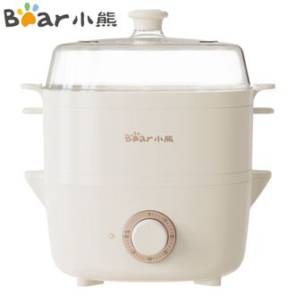 小熊/Bear  煮蛋器  电蒸锅多功能锅家用电煮锅4L多用途锅双层蒸笼  DZG-D40E1