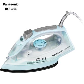 松下（Panasonic）电熨斗家用 手持蒸汽挂烫机 1300W 多档蒸汽 NIM-105N_HA 慧蓝色