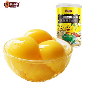 林家铺子  新鲜糖水黄桃罐头 425g*6罐