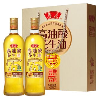 鲁花  高油酸礼盒750ml*2简装