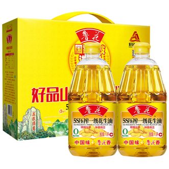 鲁花  好品山东 一级花生油礼盒 1.8L*2瓶装