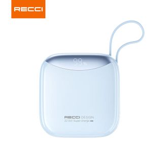 RECCI  移动电源2万毫安 PD快充自带线Type-C口 兼容安卓充电宝
