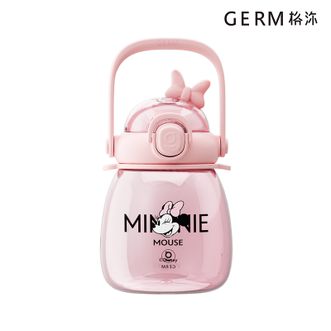  格沵/germ  米奇系列萌萌大肚水杯（甜美款）1000ML 大容量吸管水杯 高颜值 儿童学生 运动水壶 GM13DB18631