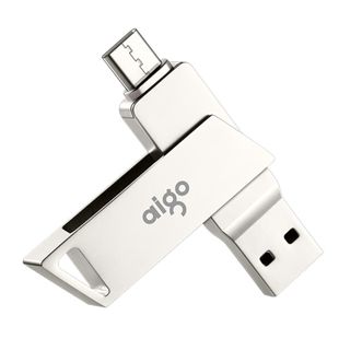 爱国者（aigo）USB3.1TYPE-C手机U盘银色双接口手机电脑两用128GU350