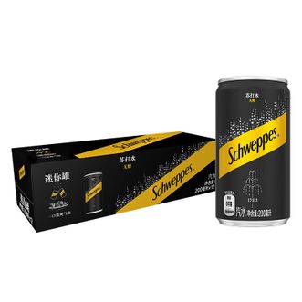 可口可乐  怡泉Schweppes苏打水200ml*12罐无糖零卡