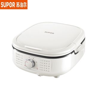 苏泊尔（SUPOR）  电饼铛JT2828R864 家用多功能煎烤机蒸锅火锅炒锅烙饼锅烤肉锅上下可拆双面75mm加深大火力可调
