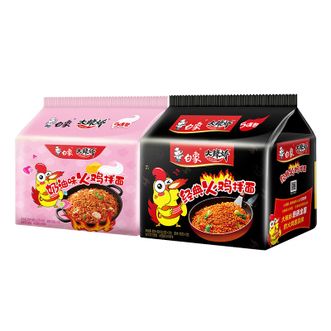 白象  经典火鸡面*5袋+奶油*5袋共1175g