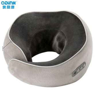奥鼎康/ODINK  U型颈椎按摩枕颈部按摩器恒温热敷按摩仪 智能家用理疗肌肉放松健康护理肩颈护颈枕A-K699灰棕色