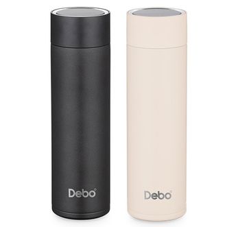 德铂Debo 埃托奥（真空温显杯）不锈钢保温杯 真空温显