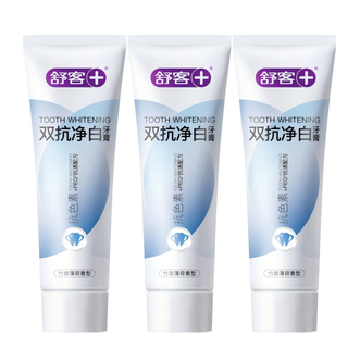 舒客  双抗净白牙膏160克*3支 竹炭薄荷味