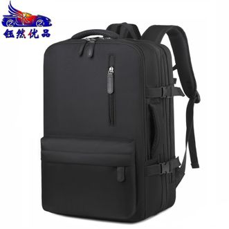 钰然优品  双肩包防泼水牛津布可扩容背包电脑隔层外置USB充电接口22304
