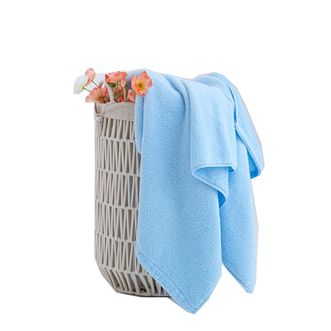 初爱  白云系列全棉A类裹巾成人男女通用洗澡亲肤柔软吸水速干家用浴巾 天蓝色 BY005-1