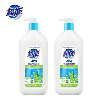 超能  APG食品用洗洁精1.1kg*2瓶果蔬清洗剂果蔬餐具净洗水果清洁剂