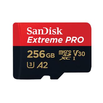 闪迪/SanDisk  256GB TF(MicroSD) 至尊超疾速金卡 V30 U3存储卡 读速200MB/s 写速140MB移动内存卡