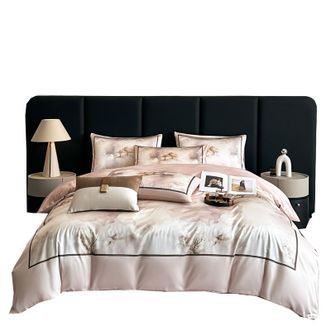 圣夫妮  高奢玉锦缎床上用品床品套件数码印花四件套-暮云 SFN-228