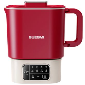 皆米  多功能折叠电热水壶烧水壶宿舍户外旅行便携式小型保温电煮锅陶瓷油不沾内胆