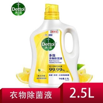 滴露/Dettol  除菌液，床品，衣物，除霉，阳光柠檬2.5L