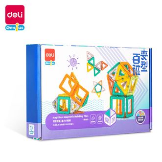 得力/deli  百变磁型磁力片儿童益智玩具套装（35片）YP203