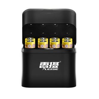 雷摄  LS-C850 5号充电锂电池8粒1.5V恒压6A4000mWh八槽充电仓套装