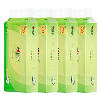 心相印  茶语丝享卷纸  4层70克4提共40卷家用实惠装厕纸卫生纸卷纸巾